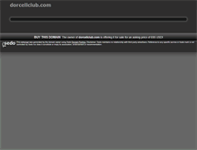Tablet Screenshot of dorcellclub.com